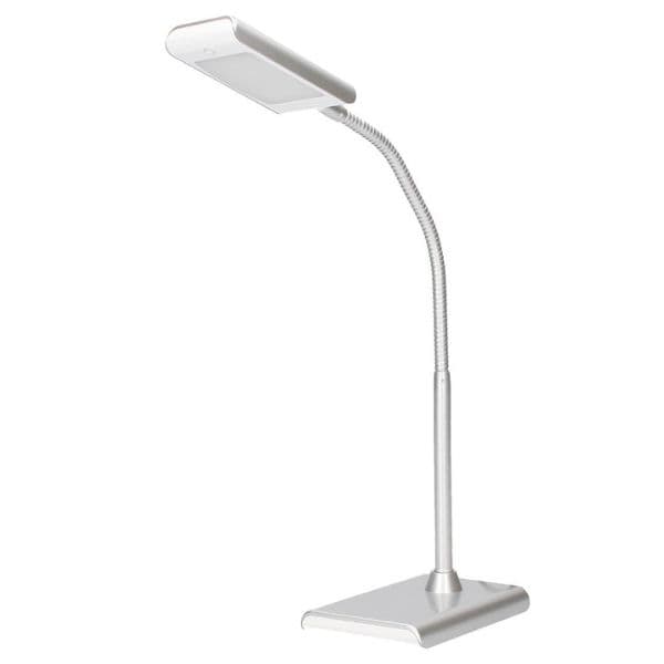 LED stolní lampa GSC Susua 6,6W, 400lm, studené světlo, stříbrná, 3 roky záruka - náhled 2