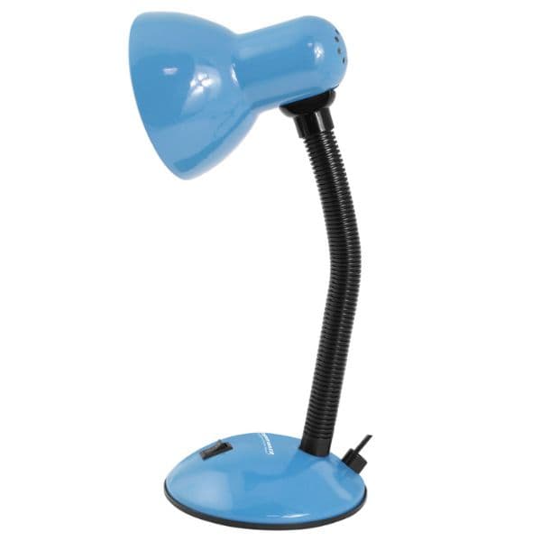 Stolní lampa na 1 žárovku E27 max 12W, světle modrá - náhled 2