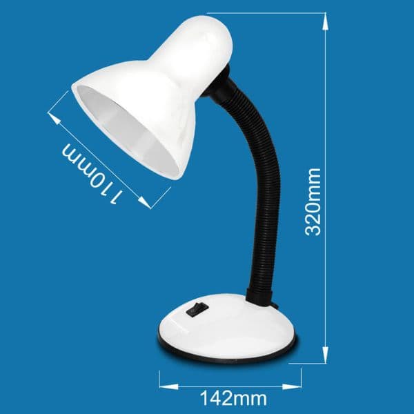 Stolní lampa na 1 žárovku E27 max 12W, světle modrá - náhled 3