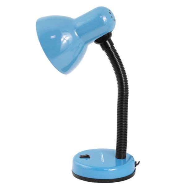 Stolní lampa na 1 žárovku E27, světle modrá - náhled 3