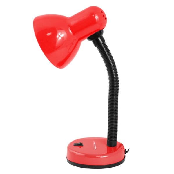 Stolní lampa na 1 žárovku E27, červená - náhled 2