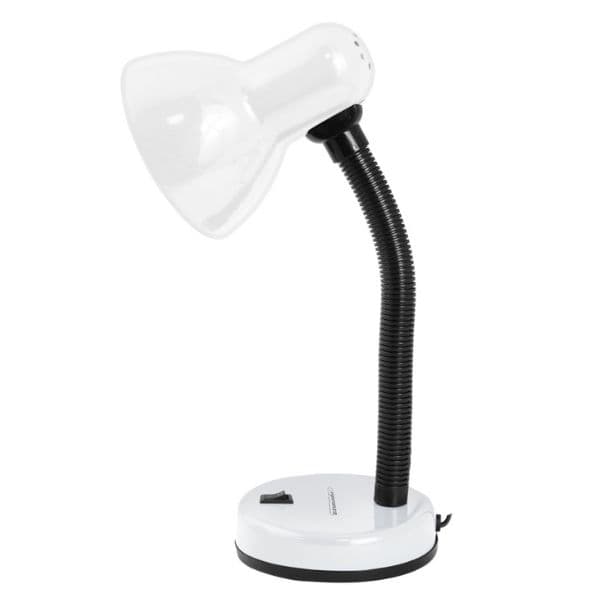 Stolní lampa na 1 žárovku E27, bílá - náhled 2
