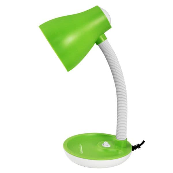 Moderní stolní lampa na 1 žárovku E27, zelenobílá - náhled 2