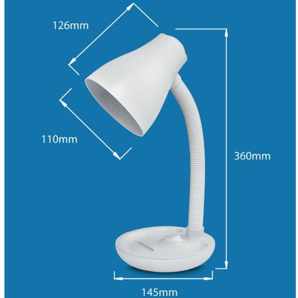 Moderní stolní lampa na 1 žárovku E27, červenobílá - náhled 2
