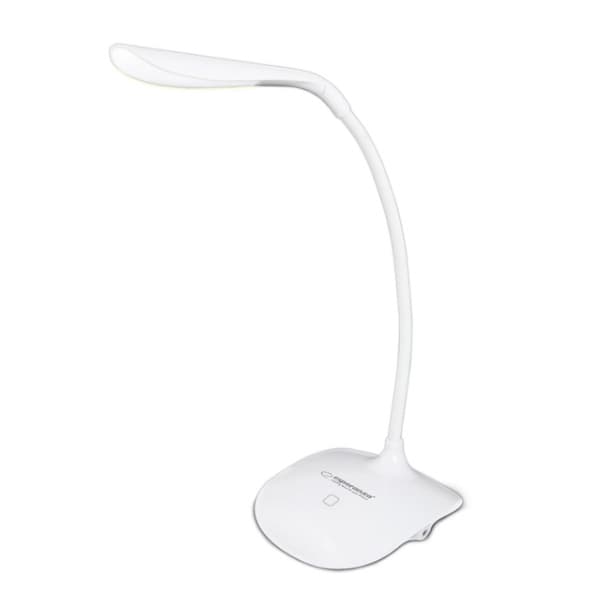 Stmívatelná LED stolní lampička, 3W, studené světlo, bílá