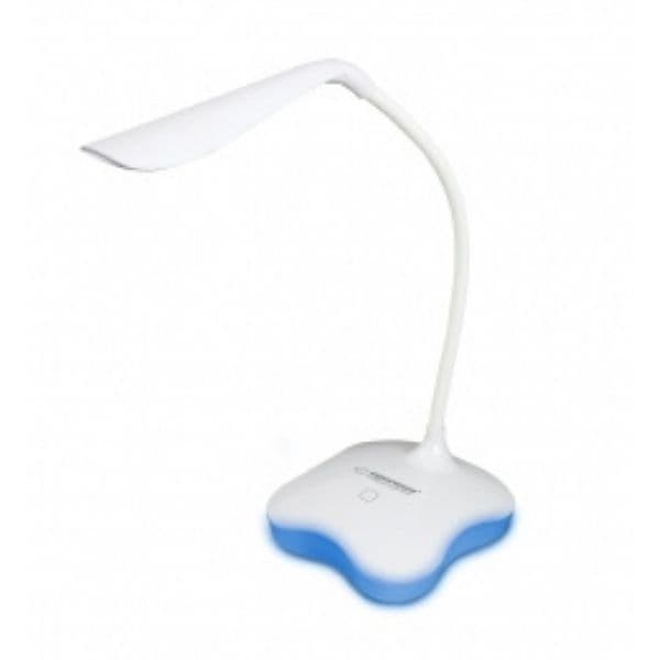 Stmívatelná LED stolní lampička, 3W, studené světlo, s nočním světlem, bílá - náhled 3