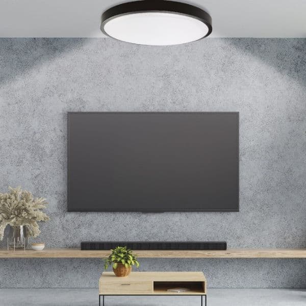 Prémiové LED stropní svítidlo Andra 34cm 24W 1875lm CCT, černý rám, dálkové ovl., 3 roky - náhled 3