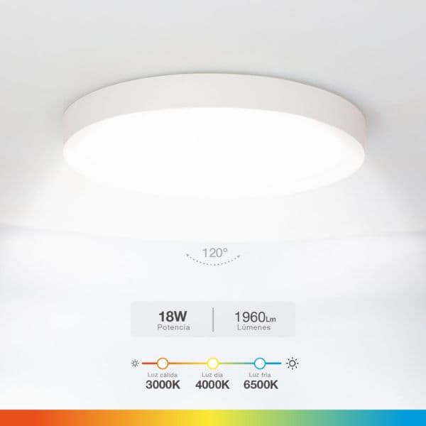 Prémiové led stropní svítidlo Belair stmívatelné 23cm 18W 1260lm CCT, IP44, 3 roky záruka - náhled 2