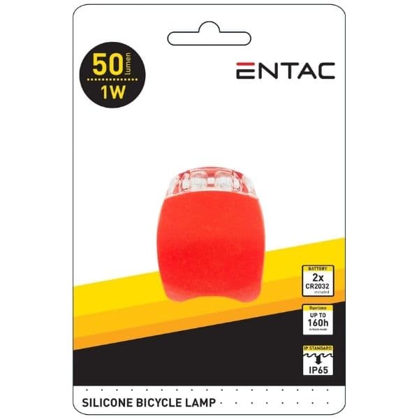 LED světlo na kolo 1W 50lm IP65, červené - blikačka - náhled 3