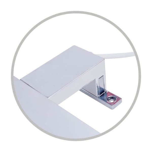 LED světlo nad zrcadlo 60cm, 12W, 960lm, denní, chrom, na zeď, zrcadlo i vodorovně, 3 roky - náhled 4