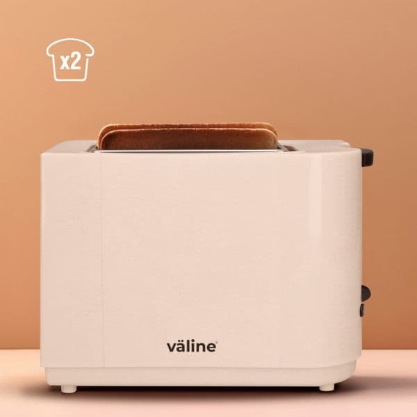 Topinkovač na 2 toasty Väline Avocato 700W funkce přihřátí a rozmrazení bílý 3 roky zár. - náhled 4