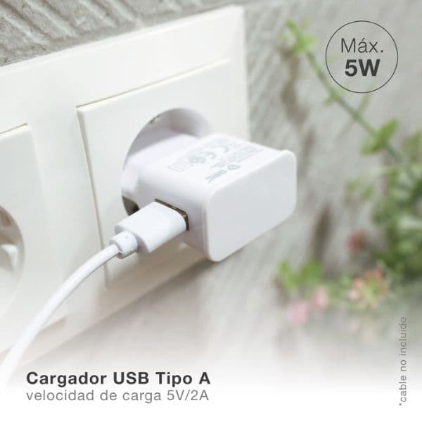 USB nabíjecí adaptér do sítě 5V/2A, 1xUSB A, bílý, 3 roky - náhled 2