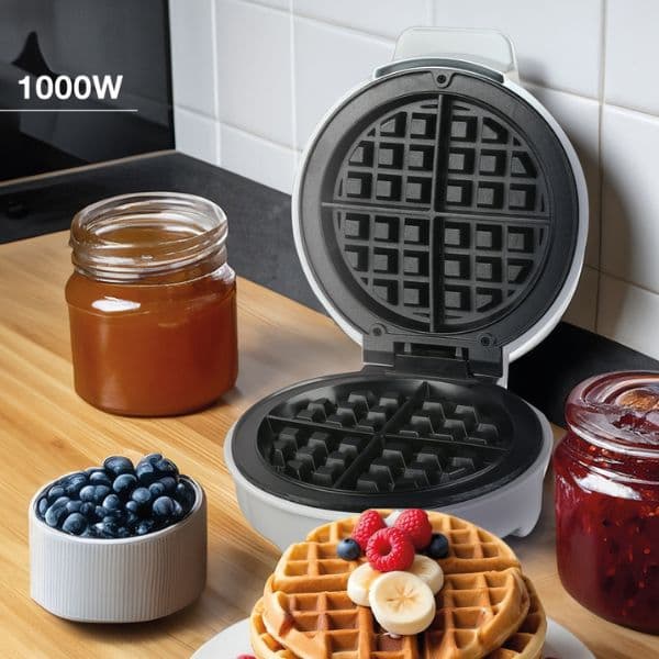 Vaflovač Väline Northam na 4 vafle, kruhový, 1000W, pečící deska 20cm, 3 roky záruka - náhled 2