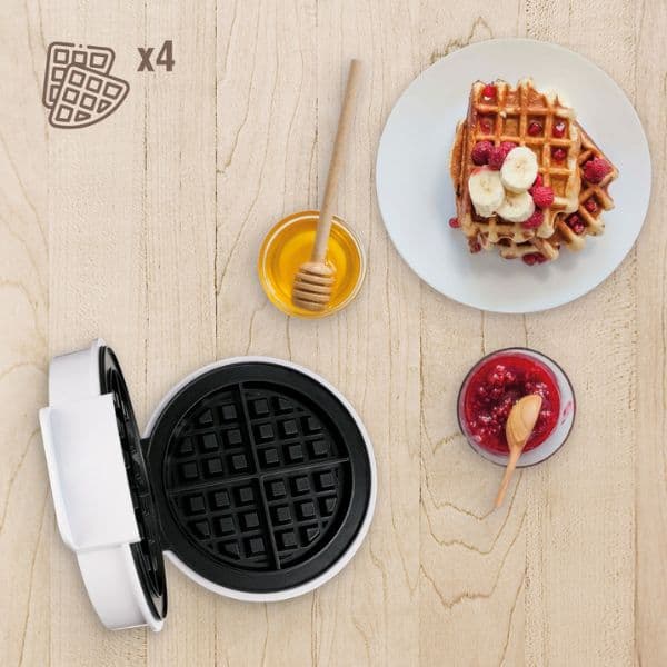 Vaflovač Väline Northam na 4 vafle, kruhový, 1000W, pečící deska 20cm, 3 roky záruka - náhled 3