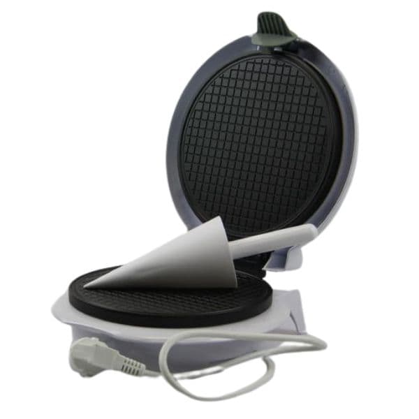 Vaflovač Brock, 750W, průměr pečící desky 19cm, forma na výrobu kornoutů, regulace teploty - náhled 2