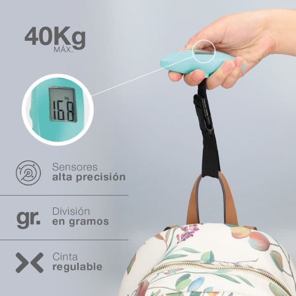 Váha na zavazadla Väline Thaton, digitální, 1-40kg, přesnost na 100g - náhled 2