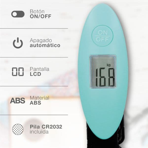 Váha na zavazadla Väline Thaton, digitální, 1-40kg, přesnost na 100g - náhled 3