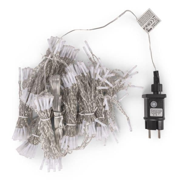LED vánoční závěs 3m x 3m, venkovní, teplé světlo, 300 LED, 6W, do zásuvky, 8 režimů - náhled 2
