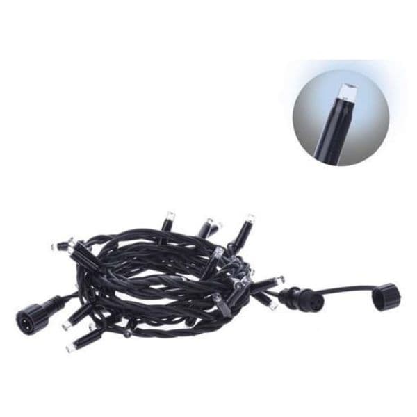 LED vánoční řetěz 24m, venkovní, vícebarevný, 240 LED, 3,6W prodloužení bez adaptéru - náhled 3