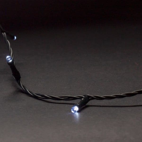 LED vánoční řetěz 9m, venkovní, studené světlo 120 LED, 3,6W, do zásuvky, dálkové ovládání - náhled 3