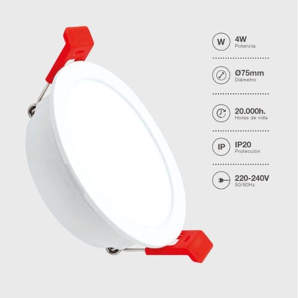 Prémiové podhledové LED svítidlo Lumati 4W 350lm, CCT, bílé, kruh, 7,5cm, 3 roky záruka - náhled 5