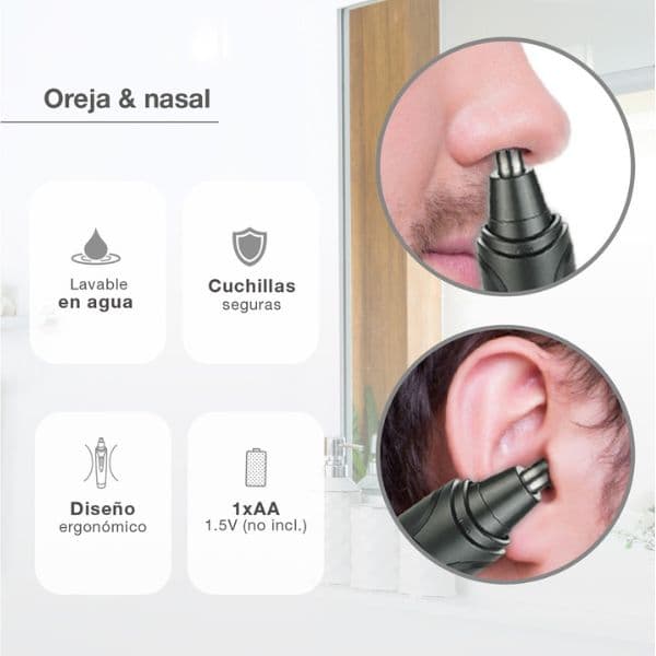 Zastřihovač chloupků v nose a uších Väline Kalia na 1 baterii AA, 3 roky záruka - náhled 2