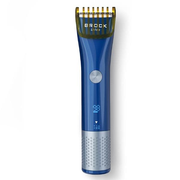 Zastřihovač vlasů Brock, nabíjecí, digitální displej, 2 nástavce, střih 1-30mm, voděodolný
