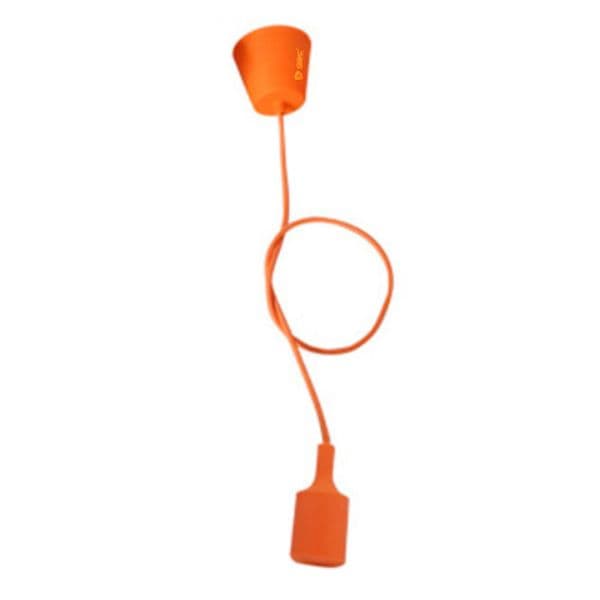 Závěsné stropní svítidlo na 1 žárovku E27 max 60W, délka 1m, GSC, oranžové - náhled 3