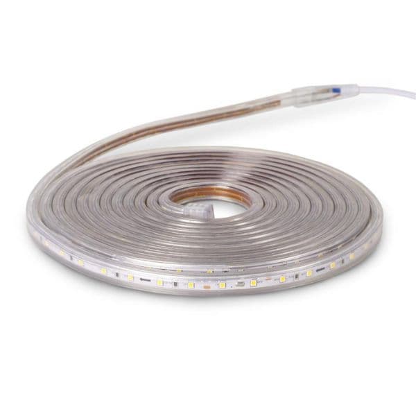 Set: voděodolný LED pásek 220V, 4,8W/m, denní, IP67, délka 5m se zástrčkou do zásuvky - náhled 3