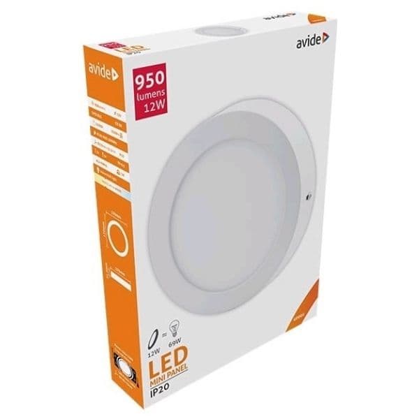 Prémiový přisazený LED panel 12W 950lm, denní, kruhový, 3 roky - náhled 4