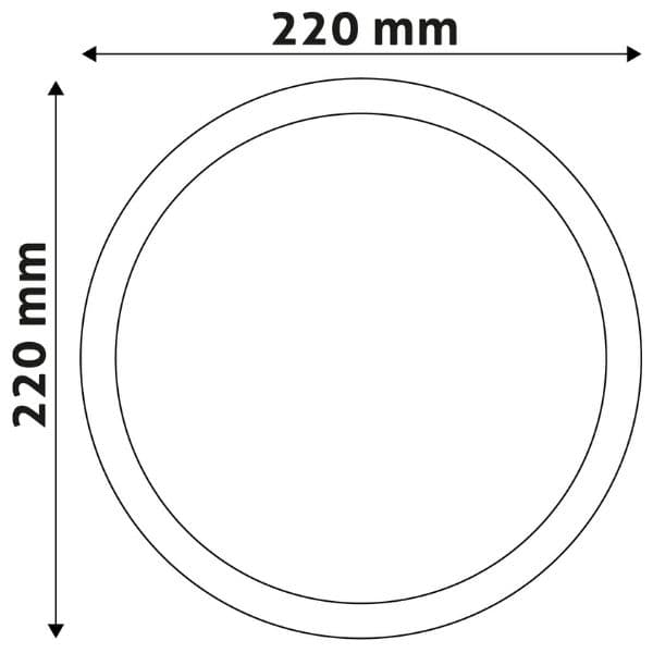 Prémiový přisazený LED panel 18W 1490lm, denní, kruhový, 3 roky - náhled 3
