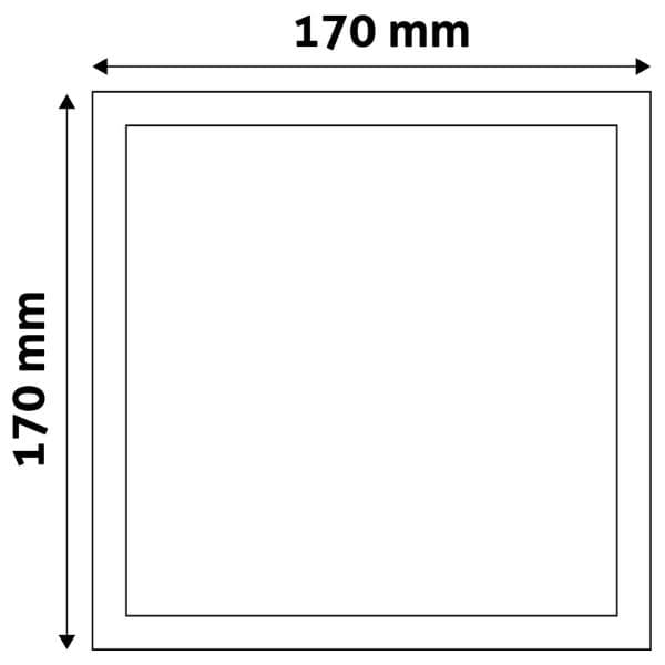 Prémiový přisazený LED panel 12W 940lm, teplá, čtvercový, 3 roky - náhled 3