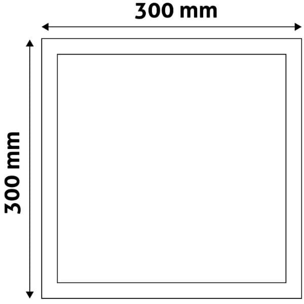 Prémiový přisazený LED panel 24W 1990lm, teplá, čtvercový, 3 roky - náhled 3
