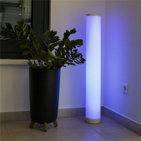 Stmívatelná LED stojací lampa RGB+W 9W 850lm barevná hudba, dálkové ovládání, TUYA - náhled 5