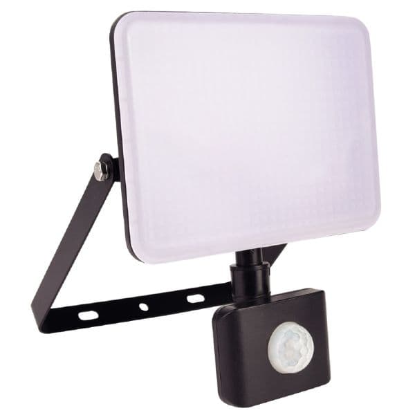 Prémiový bezrámový LED reflektor s čidlem pohybu černý, 30W, 2760lm, denní, 3 roky - náhled 4