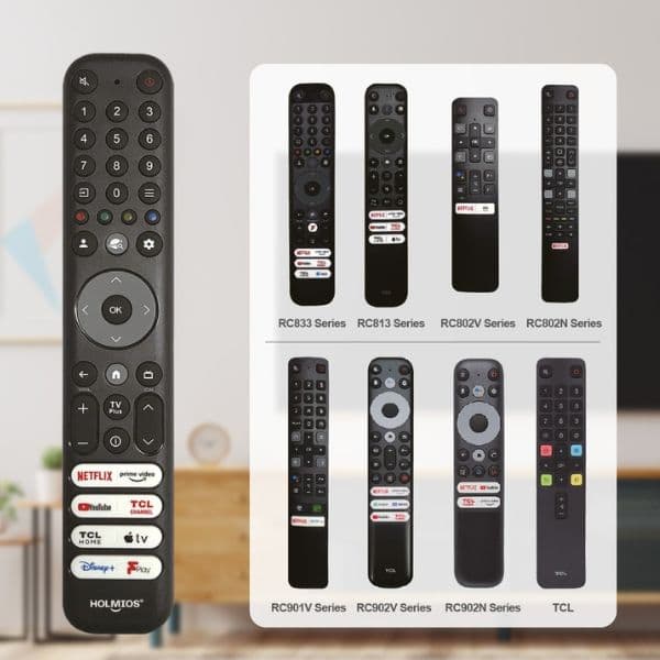 Univerzální dálkový ovladač pro TCL Smart TV, Holmios, série RC - náhled 3