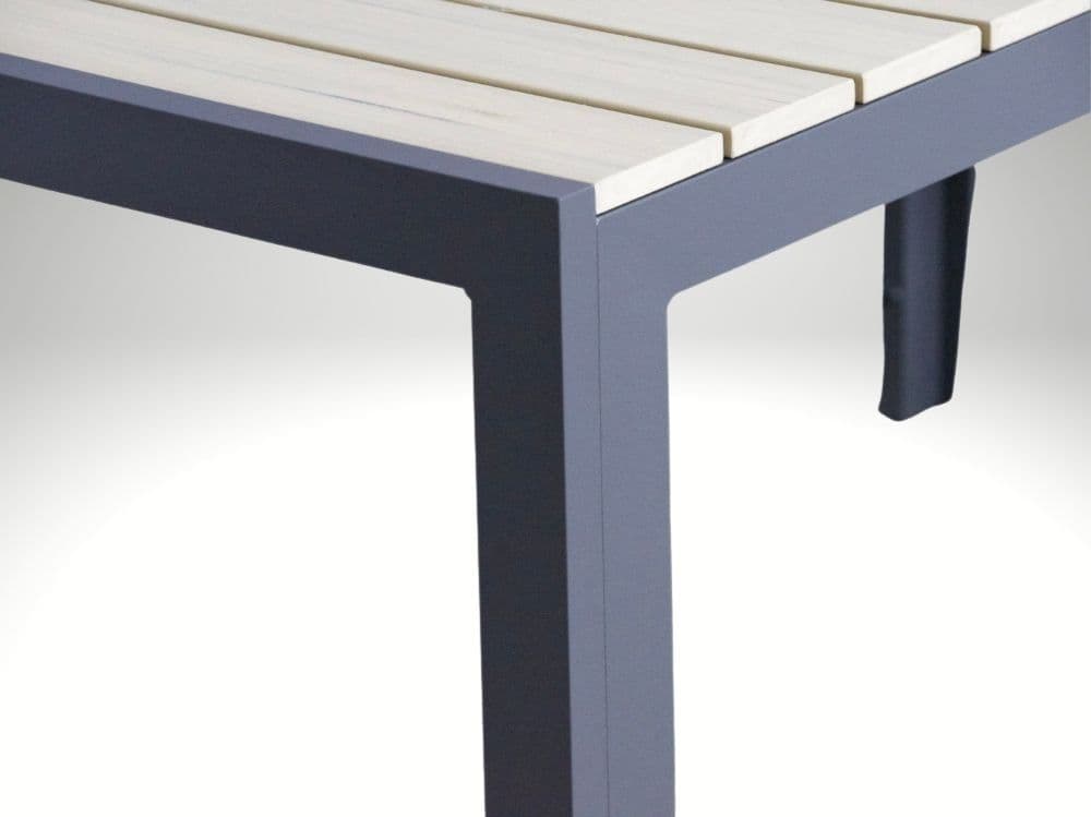 Hliníkový nábytek:stůl Jersey 160cm pískový a 6 designových křesel Jasper - náhled 2