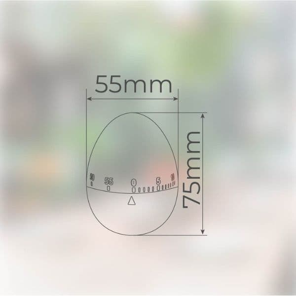 Kuchyňská minutka ve tvaru vejce Vassary, mechanická, max 60 minut, 3 roky záruka - náhled 4