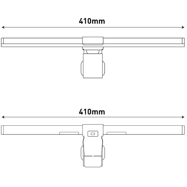 Stmívatelná LED stolní lampa na monitor 5W 160lm, CCT, s klipem na hranu monitoru - náhled 2