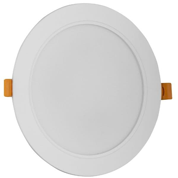 Vestavný LED panel 18W 1900lm, teplá, kruhový, 17cm