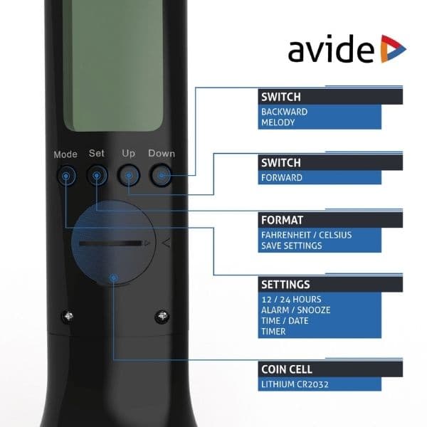 Nabíjecí stmívatelná LED stolní lampa s diplejem 4W 250lm denní světlo RGB podstavec černá - náhled 5