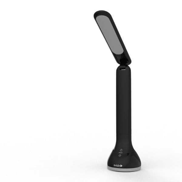 Nabíjecí stmívatelná LED stolní lampa 4W 250lm denní světlo RGB podstavec černá - náhled 3
