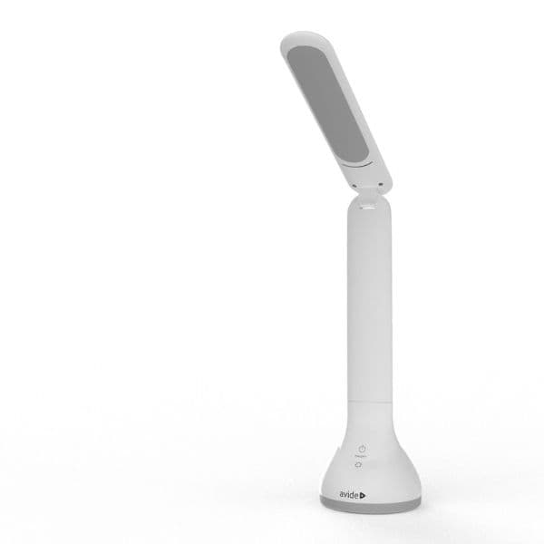 Nabíjecí stmívatelná LED stolní lampa 4W 250lm denní světlo RGB podstavec bílá - náhled 3