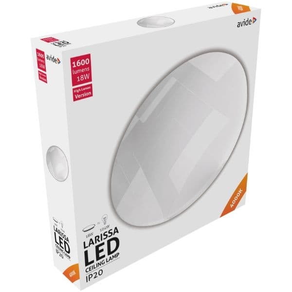 Prémiové led stropní svítidlo Larissa 32,5cm 18W 1600lm denní, 3 roky - náhled 5