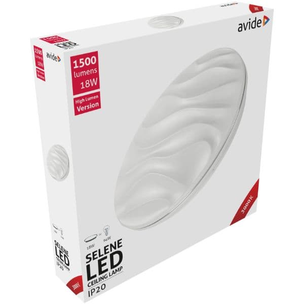 Prémiové led stropní svítidlo Selene 33cm 18W 1500lm teplá, 3 roky - náhled 2