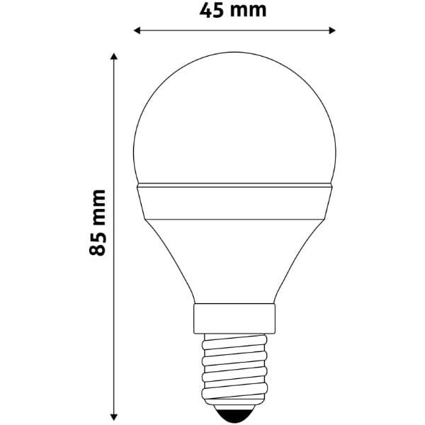 LED žárovka E14 6,5W 560lm G45, studená, ekv. 46W - náhled 2