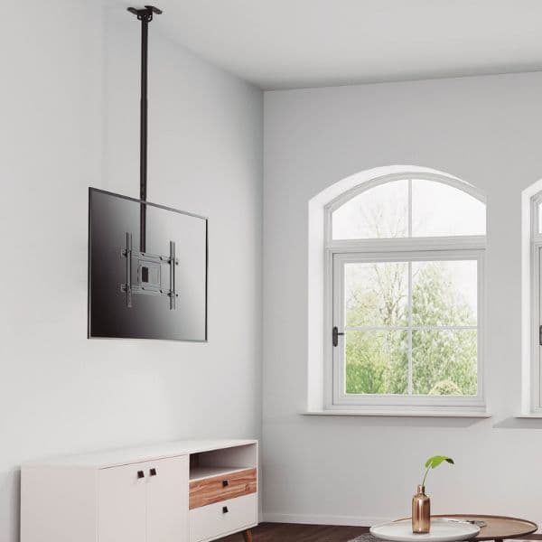 Držák na TV 37"- 80" na strop Holmios, otočný 30°h +5-25°v, nosnost 50kg, 10 let záruka - náhled 4