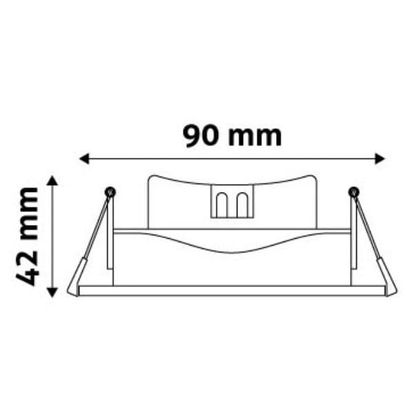 Prémiové výklopné podhledové bodové LED svítidlo 5W 440lm, studená, kruh, 9cm, 3 roky - náhled 2