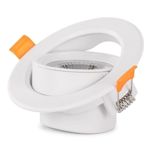 Prémiové výklopné podhledové bodové LED svítidlo 7W 677lm, denní, kruh, 9cm, 3 roky - náhled 2
