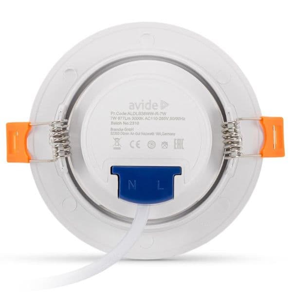 Prémiové výklopné podhledové bodové LED svítidlo 7W 677lm, denní, kruh, 9cm, 3 roky - náhled 3